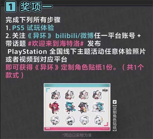 异环线下联动活动规则图