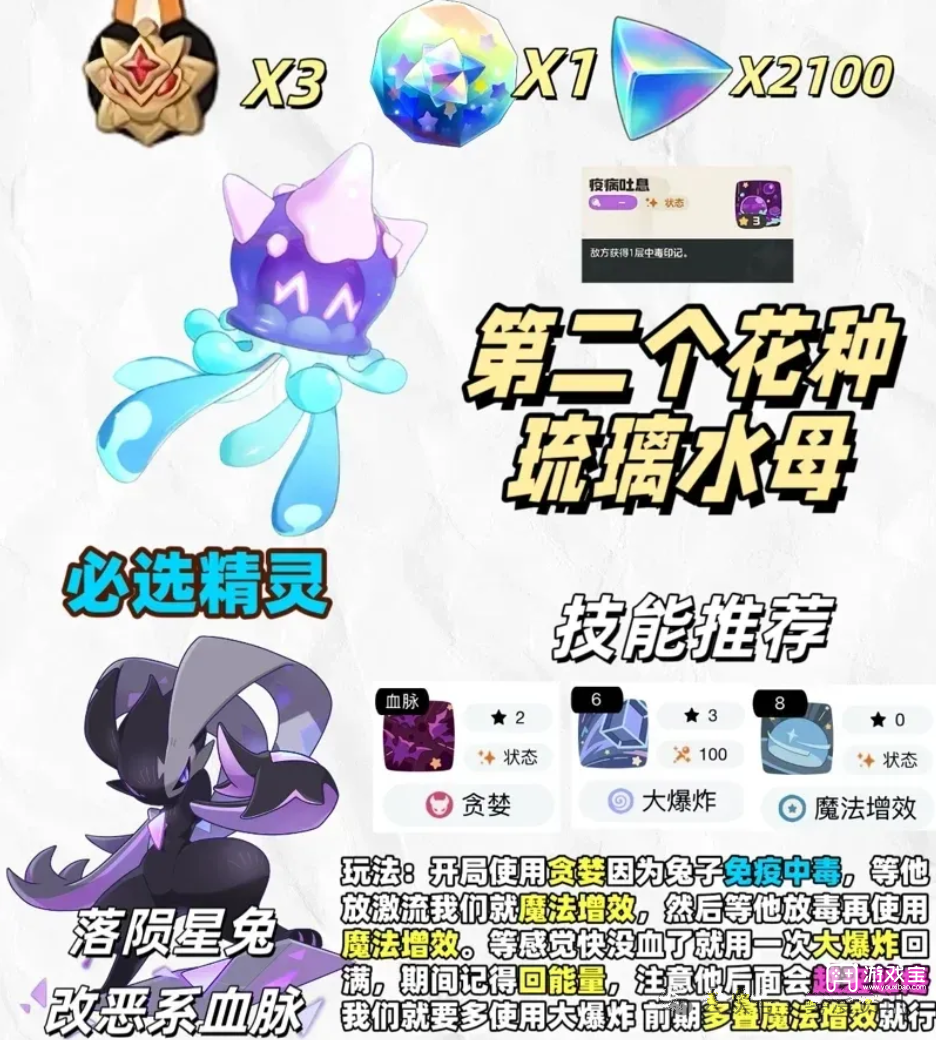 洛克王国琉璃水母打法截图