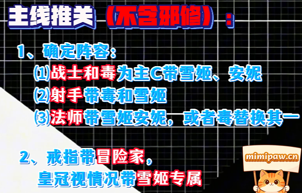 雪姬安妮阵容实战站位