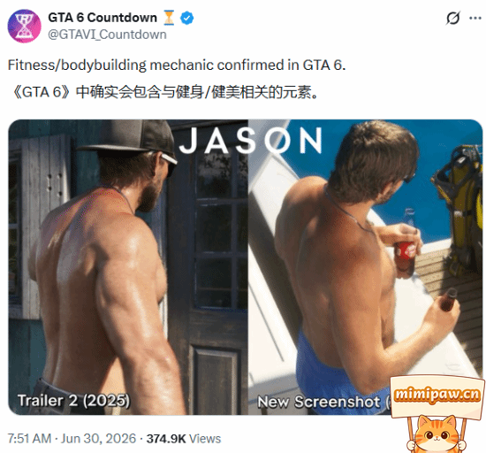 GTA6健身系统猜想图